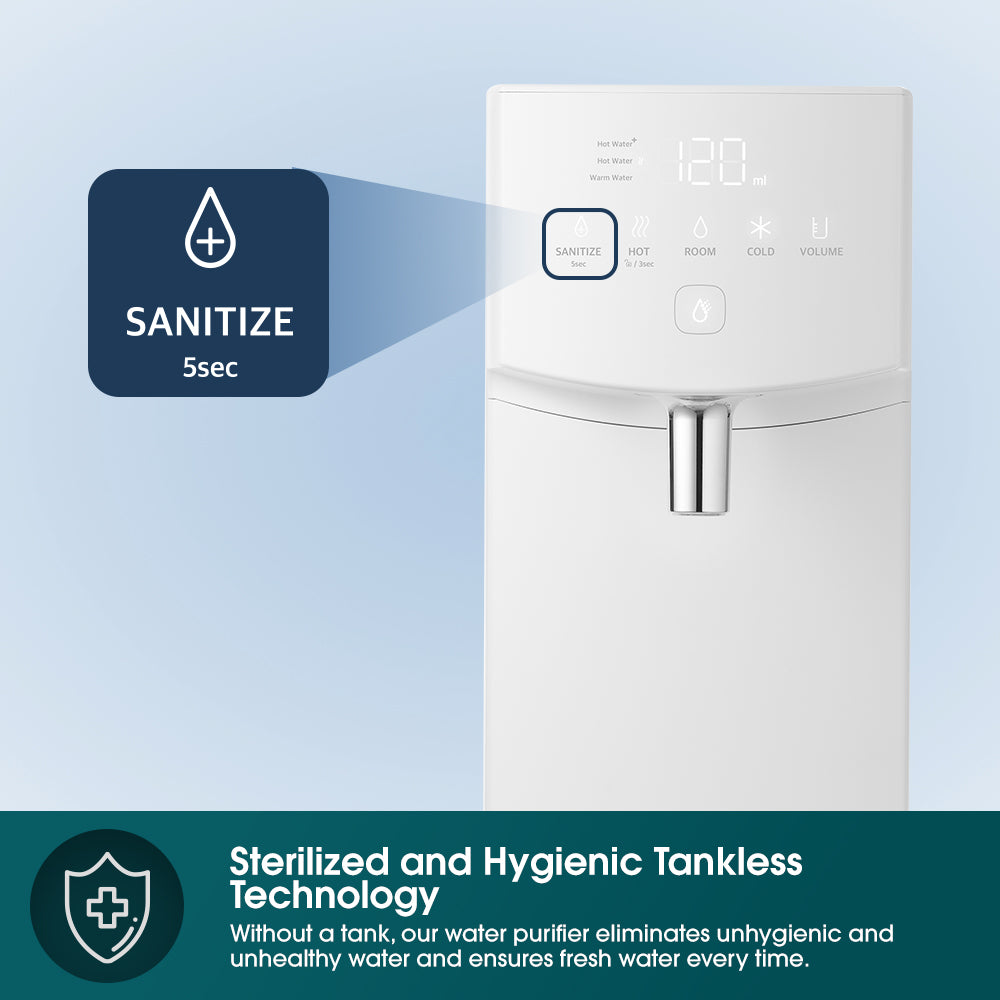 Tankless Hot & Cold Water Purifier | Leak Proof Technology | Energy Saving | Made in Korea | Quality Water | Instant Refrigerator-Cold or 90++°C Hot Water with FREE Ceramic Rice Cooker