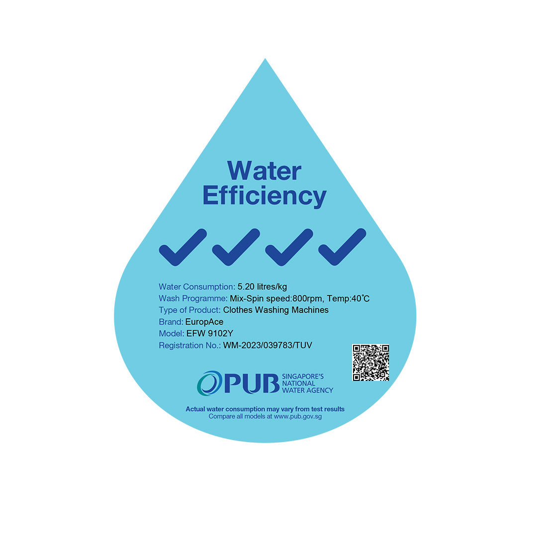 10KG 4 Ticks Steam Front Load Washer