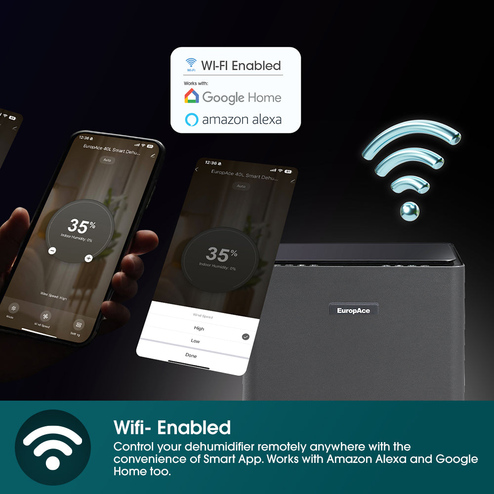 40L Smart DC Dehumidifier + HEPA Air Purifier + Shoe & Laundry Dryer | 10 Years Full Warranty